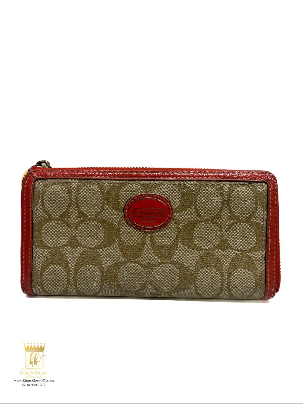 Coach Peyton zip around wallet